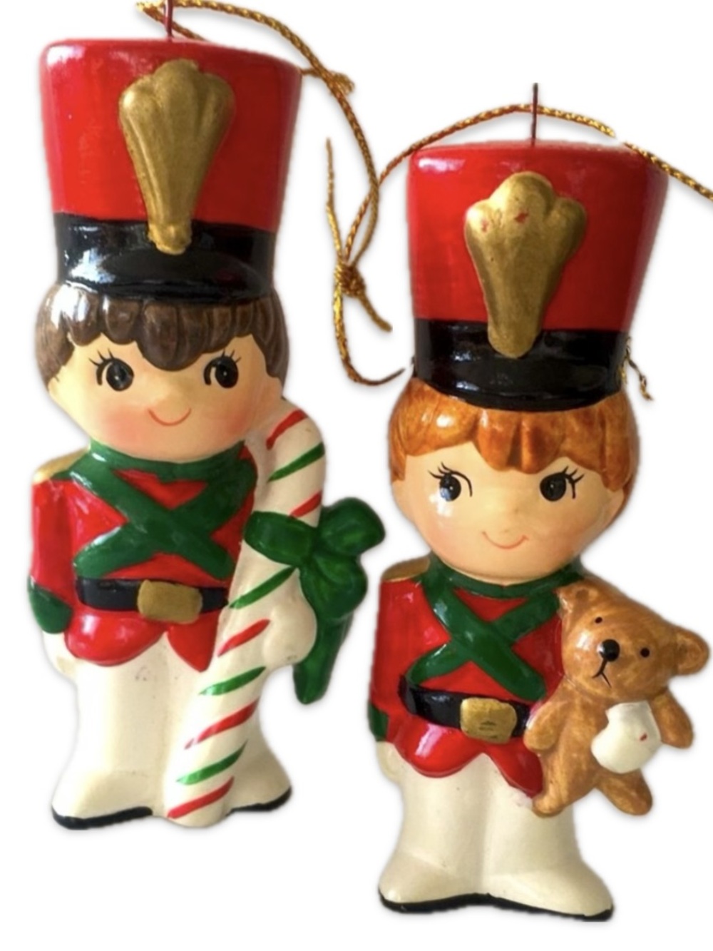 Kansas City Chiefs Christmas Nutcracker Ornaments NFL Resin Set of 2 NEW